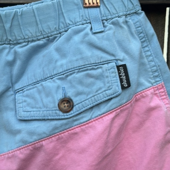 Vintage 80's Chubbies Boomshakalaka Colorblock casual Shorts, sz small - Picture 4 of 6